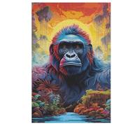 Gorilla Wooden Jigsaw Puzzles 1000 Piece Puzzle For Adults. Challenging To Complete But Fun And Humorous Jigsaws （78×53cm）