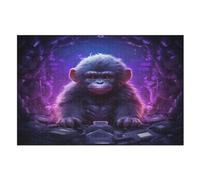 Gorilla Wooden Puzzles Jigsaw Puzzle 1000 Pieces for Adults Creative Difficult Challenging Game （75×50cm）