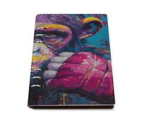 Gorilla1 Boxing Leather A5 Binder Notebook Refillable Travel Journal with 90 Sheets Personal Planner for Women Men