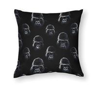 Gorilla1 Monkey Funny Throw Pillowcase Soft Breathable Pillow Cover Cases for Sofa Bed Car