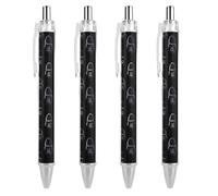 Gorilla1 Monkey Novelty Ballpoint Pen Printed Retractable Black Round Barrel Fine Point Pens 0.5mm 1/2/4 Pcs