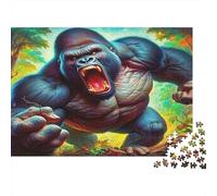Gorilla1000 Piece Jigsaw Puzzle for Adults And Kids Family Game AngerChallenging for Home Decoration Great Gift Idea70x50cm/1000pcs