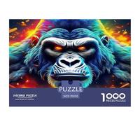 Gorilla1000Piece JigsawPuzzlechimpanzee KidsforAdult Colourful LargePiecePuzzles Age12+byth ThemeFlowersandBirds Brainteasing Adults Jigsaw Puzzle 70x50cm/1000pcs