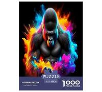 Gorilla1000Pieces JigsawPuzzleschimpanzee KidsforAdult Challenging LargePiecePuzzles Age12+byth EducationalGame Uncover The Puzzle 38x26cm/1000pcs