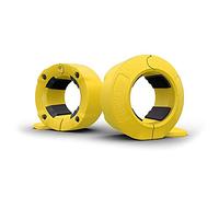 GorillaJaw Olympic Barbell Clamps 2-Inch Quick-Release Pair Locking 2" Pro Olympic Weight Bar Plates Nylon Locks Collar Clips for Workout Weightlifting Fitness