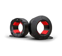 GorillaJaw Olympic Barbell Clamps 2 inch Quick Release Pair of Locking 2" Pro Olympic Weight Bar Plates Nylon Locks Collar Clips for Workout Weightlifting Fitness Exercise Barbell Clamp Black/Red