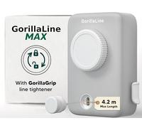 GorillaLine Max - Retractable Washing Line - Clothes Lines for Outside - Extendable Washing Line Rope 4.2m - Indoor and Outdoor Clothes Line - Max Tighten with GorillaGrip