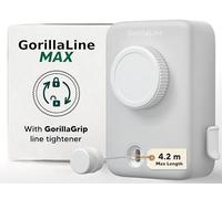 GorillaLine Max - Retractable Washing Line - Clothes Lines for Outside - Extendable Washing Line Rope 4.2m - Indoor and Outdoor Clothes Line - Max Tighten with GorillaGrip