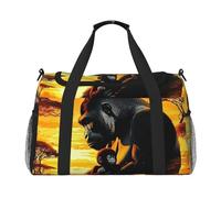 Gorillas and Landscapes Waterproof Weekender Bags Duffel Bag Large Carry On Hand Luggage Bags Foldable Tote Bag for Travel Sports Gym Dance