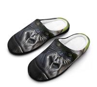 Gorillas Monkey Adult Men's House Slippers Memory Foam Washable Cotton Slip on Home Shoes
