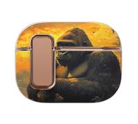 Gorillas Sunset Monkey Trendy Bluetooth Earbuds Protector Printed Wireless Earbud Case Covers Compatible with Airpods Pro 2