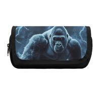 Gorillas Thunder Cute Double Pencil Case Large Capacity Portable Pen Pouch with Zippered