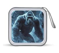 Gorillas Thunder Printed CD Case Hard Plastic Protective DVD Storage Binder Bag for Home Office