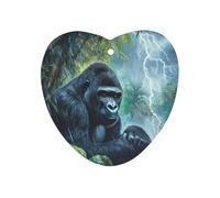 Gorillas Thunder Rain 1Pcs Car Air Freshener Automotive Aromatherapy Tablets Hanging Scented Cards for Room Bathroom Love form