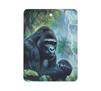 Gorillas Thunder Rain 1Pcs Car Air Freshener Automotive Aromatherapy Tablets Hanging Scented Cards for Room Bathroom Square
