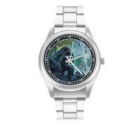 Gorillas Thunder Rain Business Watches for Men Stainless Steel Strap Watch Wrists Boyfriend Father Gift