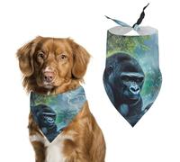 Gorillas Thunder Rain Dog Bandanas Thanksgiving Halloween Christmas Pet Supplies Accessories Adjustable Pets Triangle Scarf
