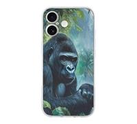 Gorillas Thunder Rain Personalized Phone Case Cover Compatible with iPhone 17/17 Air/17 Pro/17 Pro Max