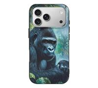 Gorillas Thunder Rain Personalized Phone Case Cover Compatible with iPhone 17/17 Air/17 Pro/17 Pro Max