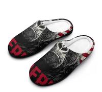 Gorillas U.S. Flag Men's Cotton Slippers Memory Foam Warm House Shoes for Indoor Outdoor