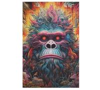 Gorillas Wooden Jigsaws Puzzles for Adults 1000 Jigsaw Puzzle, Decompressing Intellectual Educational Toy for Kids 78×53cm