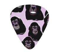 GorillasGuitar Picks, 12-Piece Pattern Set, Three Different Thicknesses for Acoustic Electric Guitar and Other Instruments