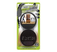 GorillaSliders Premium Felt Furniture Sliders for Hardwood Floors (8 Pack) Reusable 3-1/2” Round Felt Furniture Movers for Sliding on Hard Surfaces, Heavy Duty Felt & Rubber Foam, Black, CB136