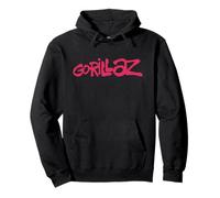 Gorillaz Brush Logo Pink Pullover Hoodie