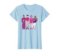 Gorillaz Cracker Island Group T-Shirt, Women, Baby Blue, Large