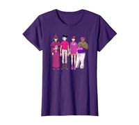 Gorillaz Cracker Island Group T-Shirt, Women, Purple, Medium