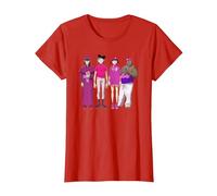 Gorillaz Cracker Island Group T-Shirt, Women, Red, X-Large