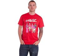 Gorillaz Cracker Island T-Shirt in Red | Size: 2XL Gorillaz Red 2XL