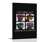 Gorillaz Demon Days Creative Waterproof Decorative Paintings Free of Framing Directly Pasted with Moisture-proof And Anti Fouling Materials Living Room Bedroom Hanging Paintings Artistic Sense Home Gi