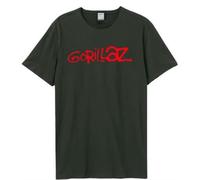 GORILLAZ - LOGO AMPLIFIED XX LARGE VINTAGE CHARCOAL - T-shirt