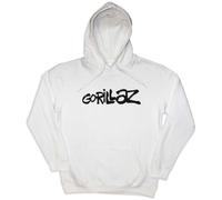 Gorillaz Men's Cracker Island Hoodie in White | Size: Large Gorillaz White L