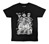 Gorillaz Men's George Spray T-Shirt in Black | Size: XL Gorillaz Black XL