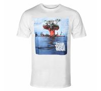 Gorillaz Men's Plastic Beach Cotton T-Shirt in White | Size: XL Gorillaz White XL
