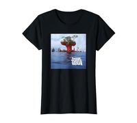 Gorillaz Plastic Beach LP Cover T-Shirt, Women, Black, Medium