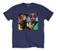 Gorillaz T Shirt Humanz Band Logo Official Mens Navy Blue XL
