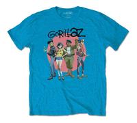 Gorillaz Unisex T-Shirt: Group Circle Rise (X-Large)