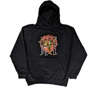 Gorillaz Unisex Adult Group Circle Rise Pullover Hoodie (L) (Navy Blue)