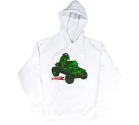 Gorillaz Unisex Adult Jeep Hoodie (L) (White)