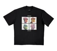 Gorillaz Unisex Amazon Music ‘Side B’ T-Shirt, Black, L UK