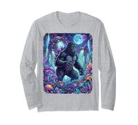 gorillazilla Kaiju UFO Alien moonphases goblincore Mushroom Long Sleeve T-Shirt