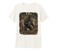 gorillazilla Kaiju UFO Alien moonphases goblincore Mushroom Premium T-Shirt