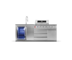 GORILLER SB-S1 Outdoor Kitchen | 6-Burner Gas Grill | Cool-Clean
