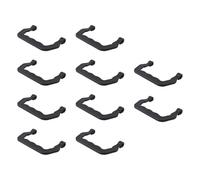 Gorise 10 Pcs Black Cage Handles for Pet Cages Birdcages Detachable Handles for Outdoor Travel Pet Carriers