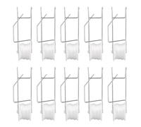 Gorise 10Pcs Tomato Support Hooks Tomato Plant Support Clips Garden Vegetable Clips to Tomatoes Fruit with 15M String Plant Cages Supports Roller Hook