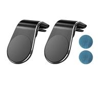 Gorise 2-Pack Magnetic Car Mount for Ooono 2 Air Vent Phone Holder with N28 Magnet Universal Speedometer and Speed Camera Accessory Vehicle Anti-Slip Clip Design (Black)