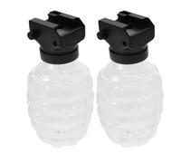Gorise 2 Pack Plastic Subpackage Bottle, Bullets Refill Bottles Plastic Pineapple Bottle With Connector Splatter Ball Holder for Gel Shooter Game
